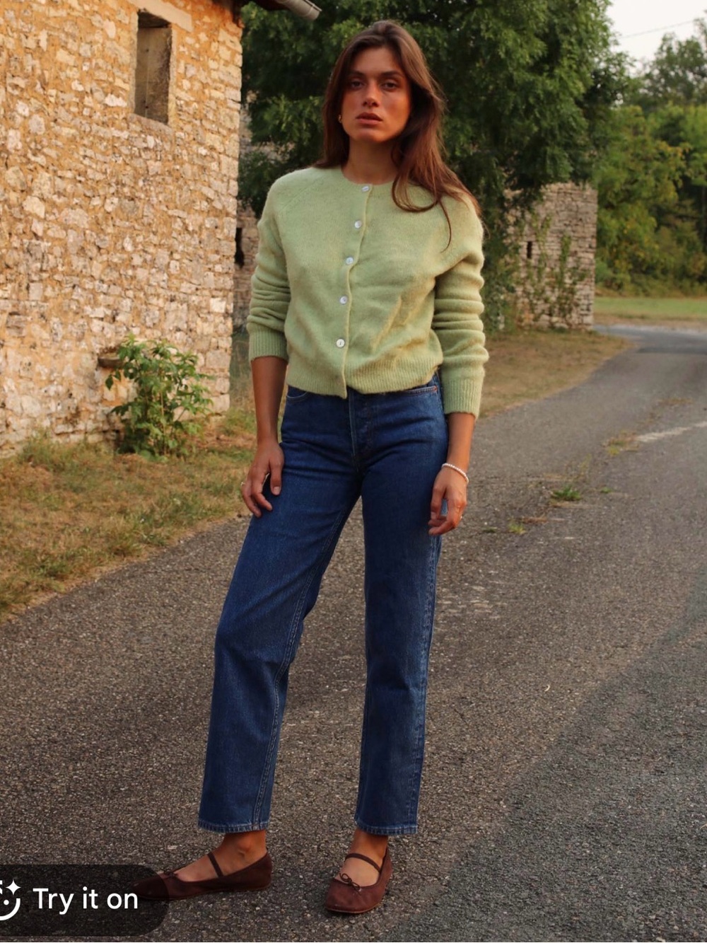 Doen Diana Crop Jean in Rousseau Wash